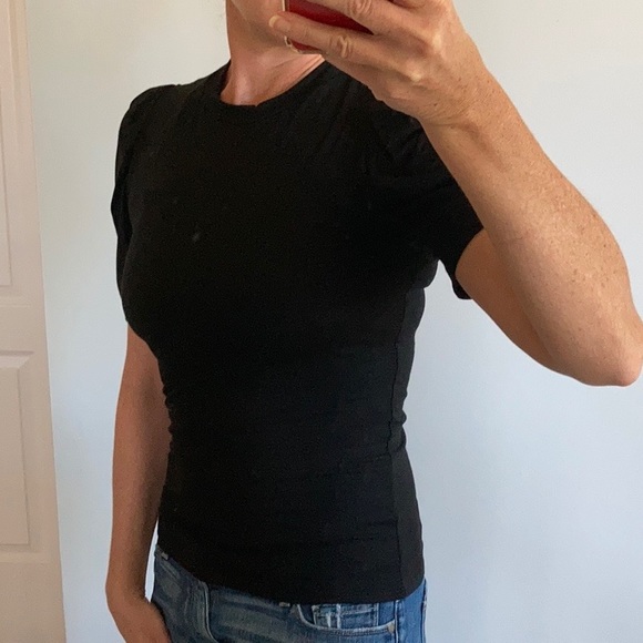 Basic Black Short Sleeve Top - Picture 5 of 6
